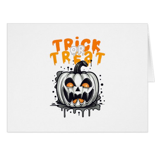 ハロウィーンスプキーデザイントリックまたはトリート (正面横)
