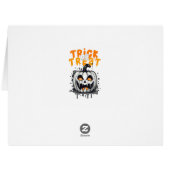 ハロウィーンスプキーデザイントリックまたはトリート (裏面横)