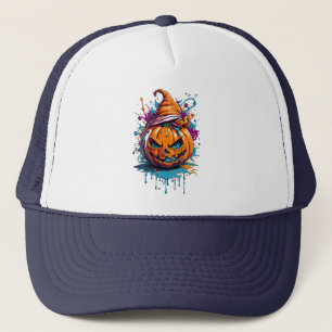 ハロウィーンスプラッシュカラーパンプキン キャップ