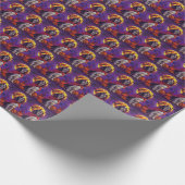 ハロウィーンスプリンガースパニエル犬ヴァンパイアパンプキンズホラー ラッピングペーパー (角)