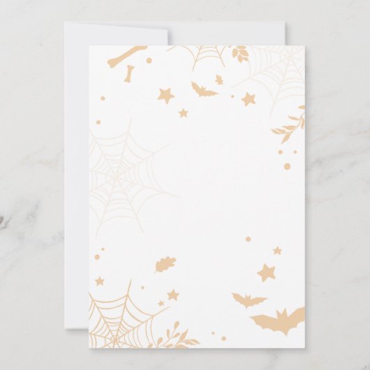 ハロウィーンスプークの誕生日パーティーの招待 招待状 (裏面)