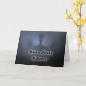 ハロウィーンスプークフェスト折りたたみグリーティングカード カード (黄色い花)