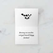 ハロウィーンスプークフェスト折りたたみグリーティングカード カード (内部)