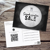 ハロウィーンスプーク文字販売フクロウQRコードウェブサイト ポストカード