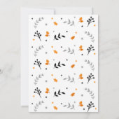 ハロウィーンスプーク文字Ohボーイベビーシャワー 招待状 (裏面)