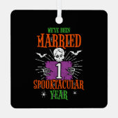 ハロウィーンスプーク結婚タキュラ1周年記念 メタルオーナメント (裏面)