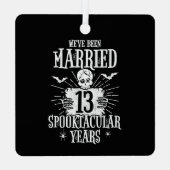 ハロウィーンスプーク結婚タキュラ13周年 メタルオーナメント (裏面)