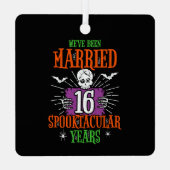 ハロウィーンスプーク結婚タキュラ16周年 メタルオーナメント (裏面)