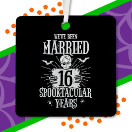 ハロウィーンスプーク結婚タキュラ16周年 メタルオーナメント