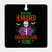 ハロウィーンスプーク結婚タキュラ4周年 メタルオーナメント (裏面)