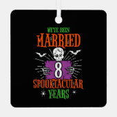 ハロウィーンスプーク結婚タキュラ8周年 メタルオーナメント (裏面)