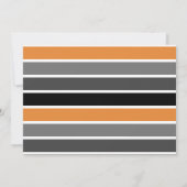 ハロウィーンスペクタキュラー パーティー ストライプ柄 招待状 (裏面)