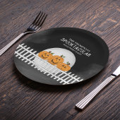 ハロウィーンスポお洒落ックおもしろいカンプキン ペーパープレート