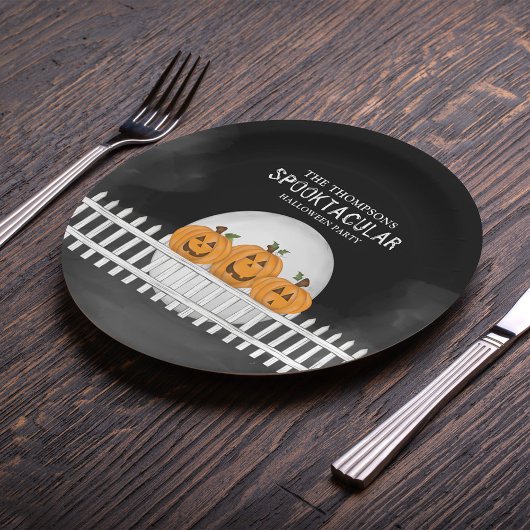 ハロウィーンスポお洒落ックおもしろいカンプキン ペーパープレート
