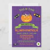 ハロウィーンスポオクタキュラパンプキンパーティー 招待状 (正面)