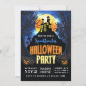 ハロウィーンスポオクタキュラパーティー編集可能招待状 招待状 (正面)