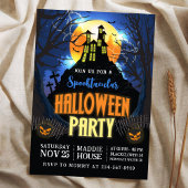 ハロウィーンスポオクタキュラパーティー編集可能招待状 招待状