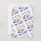 ハロウィーンスポオクタキュラブー誕生日招待状 招待状 (裏面)