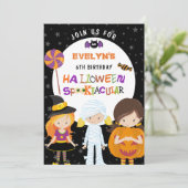 ハロウィーンスポオクタキュラーガールズ6誕生日 招待状 (スタンド正面)