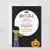 ハロウィーンスポオクタキュラーガールズ6誕生日 招待状 (裏面)