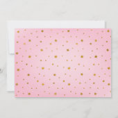 ハロウィーンスポオクタキュラーピンク幽霊誕生日 招待状 (裏面)