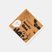 ハロウィーンスポキーワンファースト誕生日パーティー スタンダードカクテルナプキン (角)