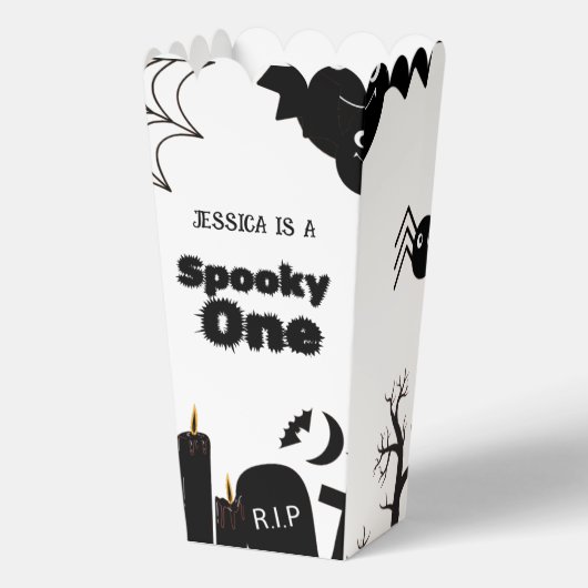 ハロウィーンスポキーワンファースト誕生日パーティー フェイバーボックス (正面)