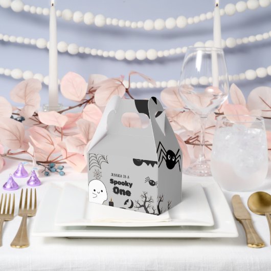 ハロウィーンスポキーワンファースト誕生日パーティー フェイバーボックス (ウェディング)