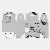 ハロウィーンスポキーワンファースト誕生日パーティー フェイバーボックス (見開き)