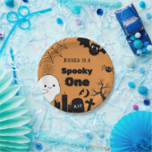 ハロウィーンスポキーワンファースト誕生日パーティー ペーパープレート (パーティー)