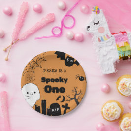 ハロウィーンスポキーワンファースト誕生日パーティー ペーパープレート