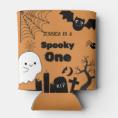 ハロウィーンスポキーワンファースト誕生日パーティー 缶クーラー (裏面)