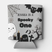 ハロウィーンスポキーワンファースト誕生日パーティー 缶クーラー (裏面)