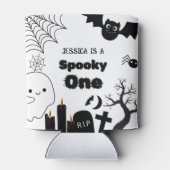ハロウィーンスポキーワンファースト誕生日パーティー 缶クーラー (裏面)
