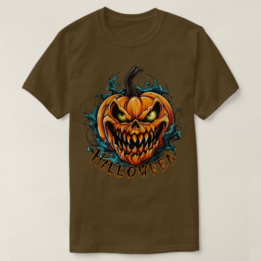 ハロウィーンスポキー Tシャツ (デザイン正面)