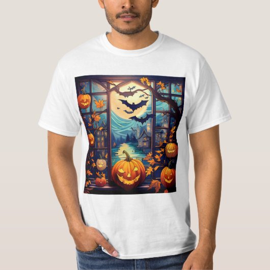 ハロウィーンスポックタキュラー Tシャツ (正面)