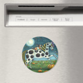 ハロウィーンスポテッドポニー&こうもりキャットお洒落ホース マグネット (インサイチュ (食洗機))