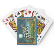 ハロウィーンスポテッドポニー&こうもり猫ファンタジー馬