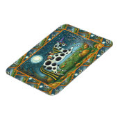 ハロウィーンスポテッドポニー&こうもり猫ファンタジー馬 マグネット (左側)