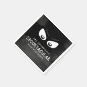 ハロウィーンスポ不気味ック幽霊目 スタンダードカクテルナプキン (角)