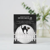 ハロウィーンスポ不気味ック猫 招待状 (スタンド正面)