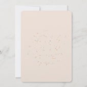 ハロウィーンスモールブーかかし可愛い赤ちゃんシャワー 招待状 (裏面)