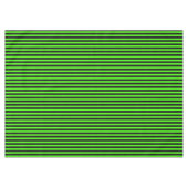 ハロウィーンスライムグリーンとブラックストライプ テーブルクロス (正面(横))