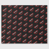 ハロウィーンスライムズムヴァンパイア不気味ファン ラッピングペーパー (フラット)