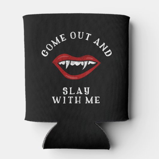 ハロウィーンスライムズムヴァンパイア不気味ファン 缶クーラー (裏面)