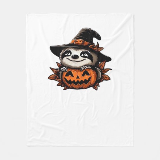 ハロウィーンスロスパンプキンフェスティバルクラシックスTシャツ フリースブランケット (正面)