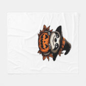 ハロウィーンスロスパンプキンフェスティバルクラシックスTシャツ フリースブランケット (正面(横))