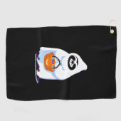 ハロウィーンスロワートデザイン、これは私の人間の衣装 ゴルフタオル (横)