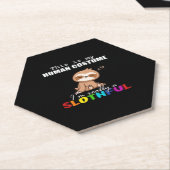 ハロウィーンスロワートデザイン、これは私の人間の衣装 ペーパーコースター (アングル)