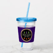 ハロウィーンスローザサイコロウィッチズバンコパーティーおもしろい アクリルタンブラー (裏面)